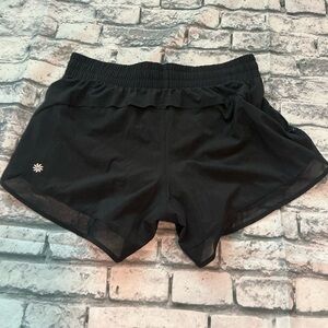 Athleta Black Running Shorts with Mesh~NWOT